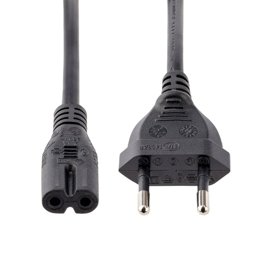 EAN 0065030859097 - StarTech.com PXTNB2SEU1M cable de transmisión Negro CEE7/16 C7 acoplador imagen 2