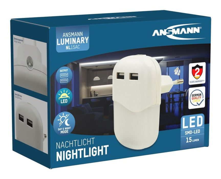 EAN 4013674172719 - Ansmann NL15AC + 2USB Luz de noche con enchufe o Luz quitamiedos con enchufe imagen 10