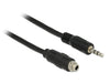 EAN 4043619851164 - DeLOCK 1m, 2x3.5mm cable de audio 3,5mm Negro imagen 1