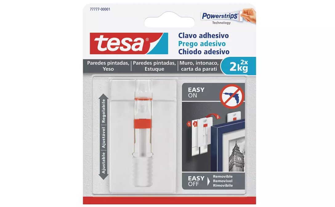 EAN 4042448351111 - TESA 77777-00001-00 Interior Gancho para fotos Rojo, Blanco 2 pieza(s) imagen 10