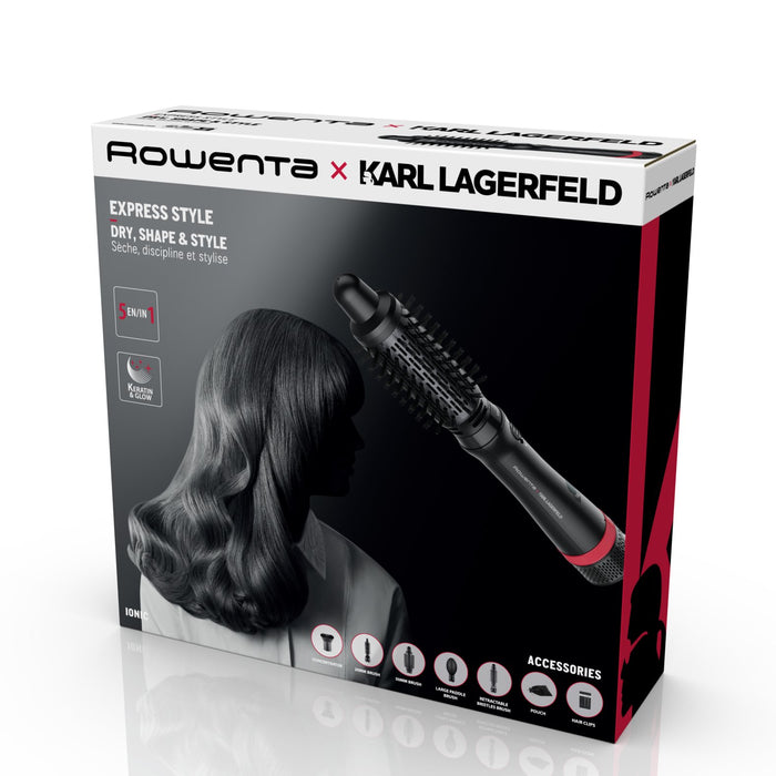 EAN 3121040087657 - Rowenta Express Style CF634L Cepillo de aire caliente Caliente Negro, Rojo 800 W 1,8 m imagen 11