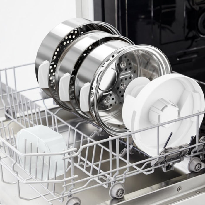 EAN 3045387247775 - Tefal Convenient Series Deluxe VC502D vaporizador 3 cesta(s) Encimera 900 W Acero inoxidable, Blanco imagen 8