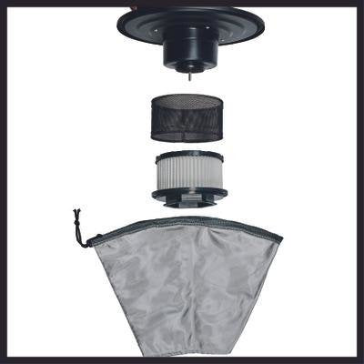 EAN 4006825660746 - Einhell TC-AV 1720 DW 1250 AW 20 L Negro, Rojo imagen 4