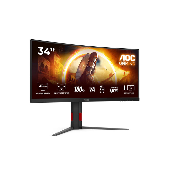 EAN 4038986612708 - AOC G4 CU34G4 pantalla para PC 86,4 cm (34") 3440 x 1440 Pixeles Wide Quad HD LED Negro, Rojo imagen 15