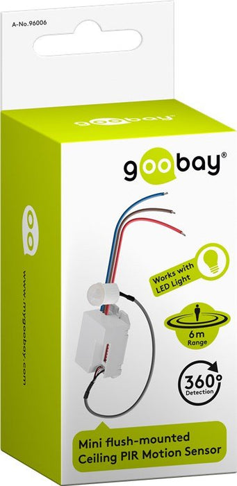EAN 4040849960062 - Goobay 96006 detector de movimiento Sensor infrarrojo pasivo (PIR) Alámbrico Techo Blanco imagen 4