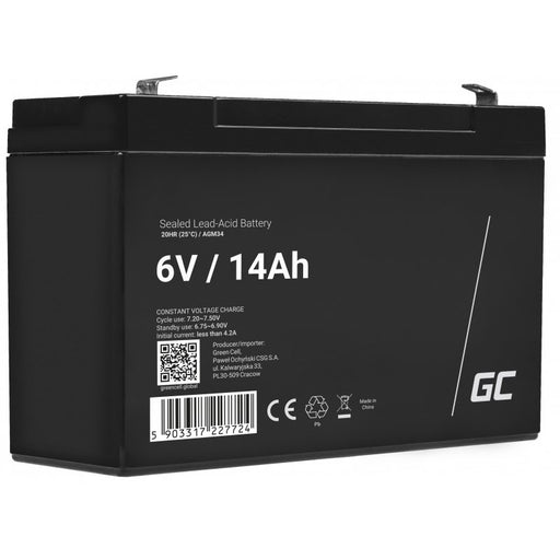EAN 5903317227724 - Green Cell AGM34 batería para sistema ups Sealed Lead Acid (VRLA) 6 V 14 Ah imagen 1