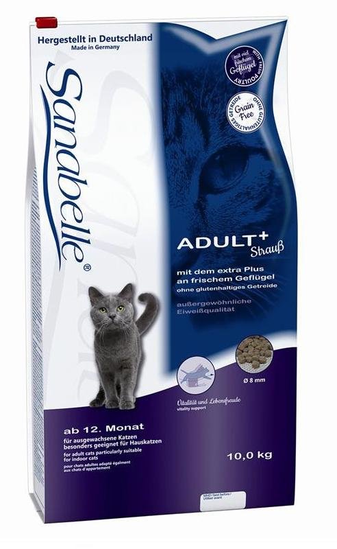 EAN 4015598017497 - Sanabelle ADULT alimento seco para gatos 10 kg Gatito Avestruz, Aves imagen 1