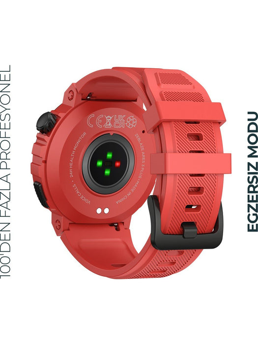 EAN 6946639813236 - Zeblaze ARES 3 PLUS 3,63 cm (1.43") AMOLED 45 mm Híbrido 466 x 466 Pixeles Pantalla táctil Negro, Rojo imagen 3