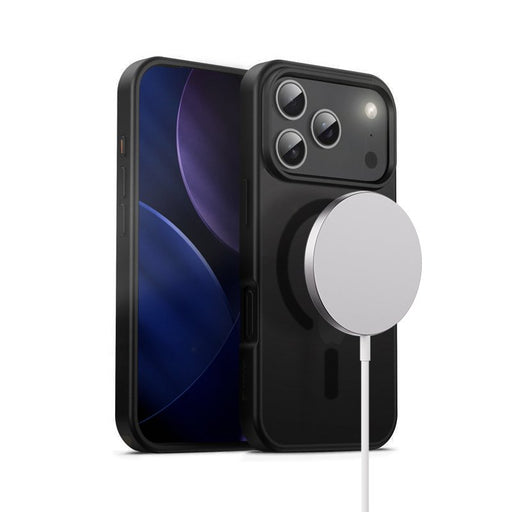 EAN 5904310706001 - Crong Hybrid Frost MAG Cover funda para teléfono móvil 16 cm (6.3") Negro, Translúcido imagen 1