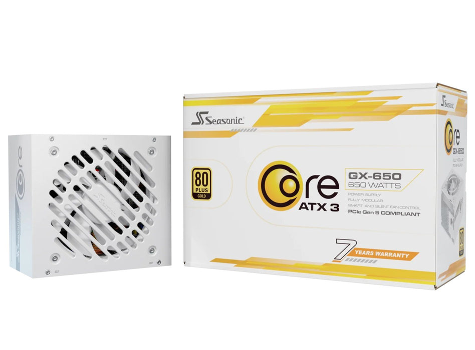 EAN 4711173878704 - Seasonic CORE GX-650 unidad de fuente de alimentación 650 W 20+4 pin ATX ATX Blanco imagen 1