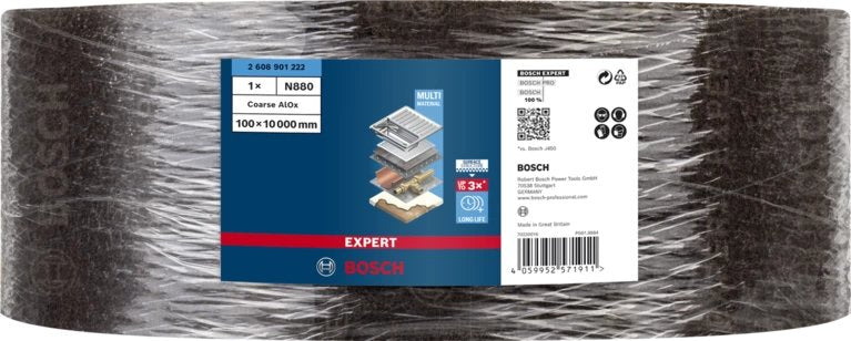 EAN 4059952571911 - Bosch 2 608 901 222 papel de lija Rollo abrasivo Grano grueso 1 pieza(s) imagen 2