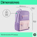 EAN 0197192487631 - HP Campus Lavender Backpack mochila Mochila informal Poliéster, Poliespuma imagen 4