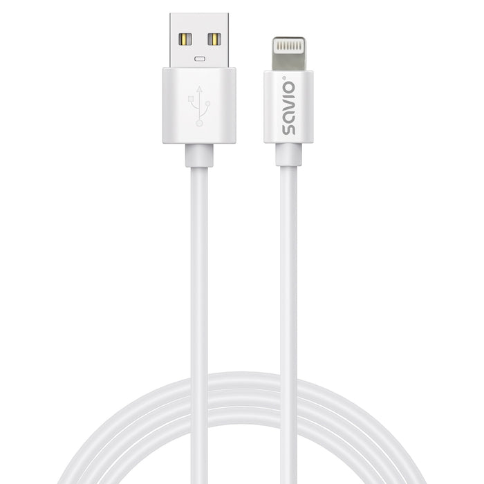 EAN 5905106070214 - Savio Cl-193 cable USB USB 2.0 2 m USB A USB C/Lightning Blanco imagen 1