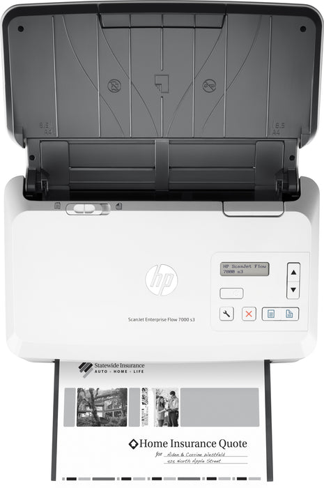 EAN 0889894865755 - HP Scanjet Enterprise Flow 7000 s3 Escáner alimentado con hojas 600 x 600 DPI A4 Blanco imagen 6