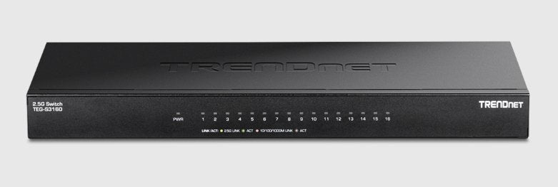 EAN 710931141160 - Trendnet TEG-S3160 switch No administrado 2.5G Ethernet (100/1000/2500) Escritorio Negro imagen 2