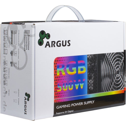 EAN 4260455645492 - Inter-Tech Argus RGB-500W II unidad de fuente de alimentación 20+4 pin ATX Negro imagen 2