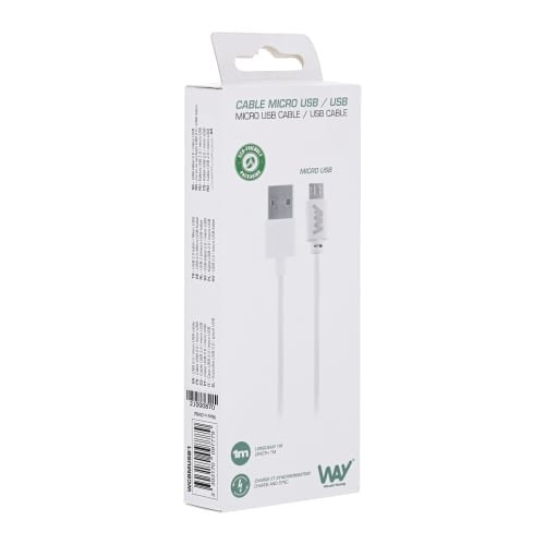 EAN 3303170097779 - T'nB WCBMUSB1 cable USB 1 m USB A Micro-USB B Blanco imagen 2