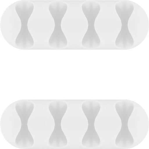 EAN 4040849704000 - Goobay 70400 organizador de cables Universal Soporte para cables Blanco 2 pieza(s) imagen 1
