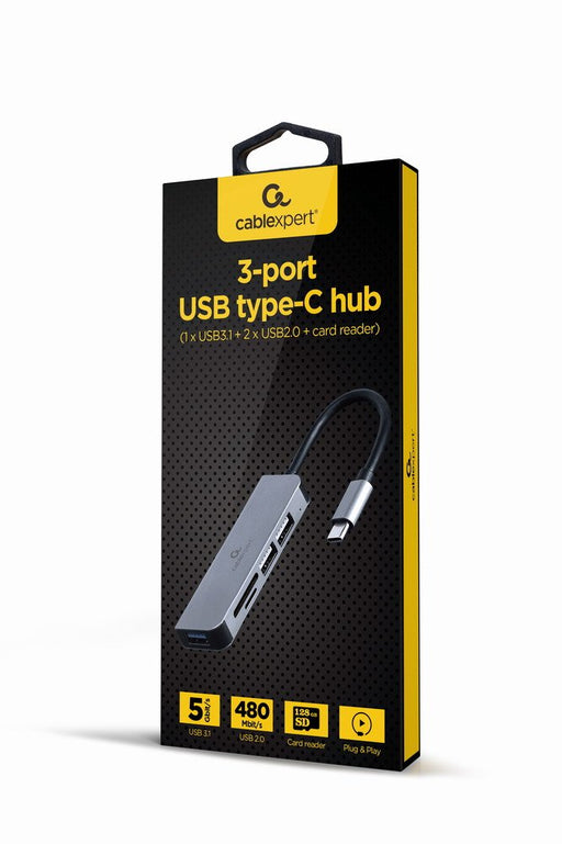 EAN 8716309124232 - Gembird UHB-CM-CRU3P1U2P2-01 base para portátil y replicador de puertos Alámbrico USB 3.2 Gen 1 (3.1 Gen  imagen 1