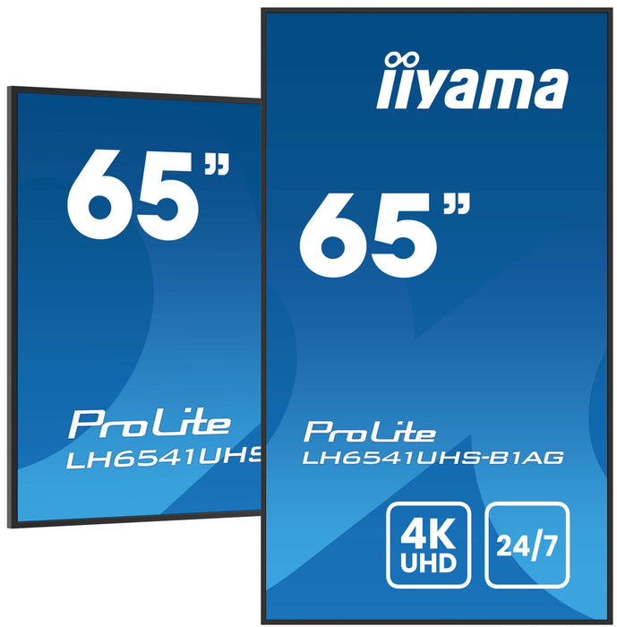 EAN 4948570124558 - iiyama LH6541UHS-B1AG pantalla de señalización 163,8 cm (64.5") LCD 500 cd / m² 4K Ultra HD Negro 24/7 imagen 5