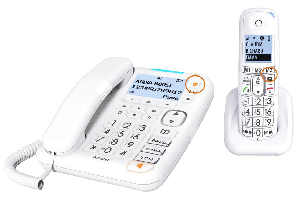 EAN 3700601423303 - Alcatel XL785 Teléfono DECT/analógico Identificador de llamadas Blanco imagen 1