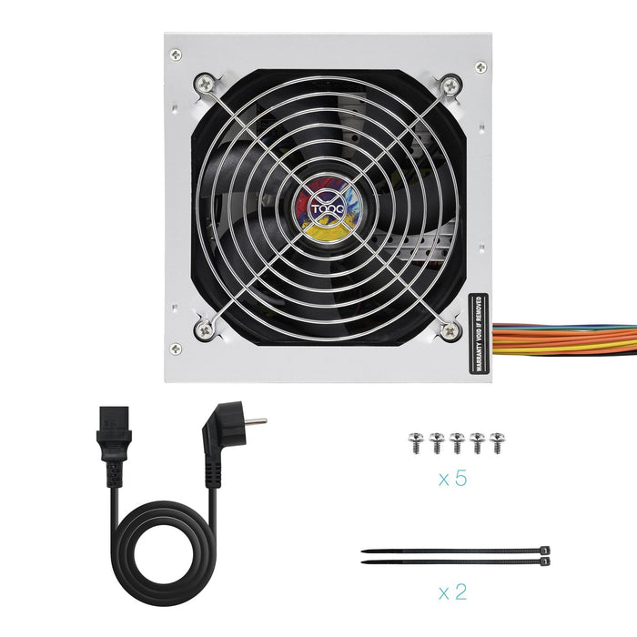 EAN 8433281010277 - TooQ TQAPOLO-550SP unidad de fuente de alimentación 550 W 20+4 pin ATX ATX Plata imagen 7