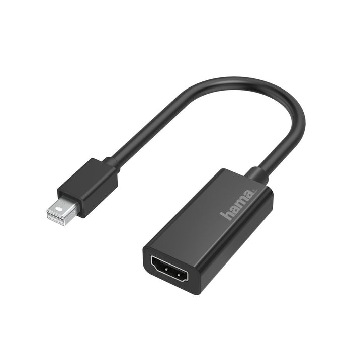 EAN 4047443437341 - Hama 00200332 adaptador de cable de vídeo Mini DisplayPort HDMI Negro imagen 1