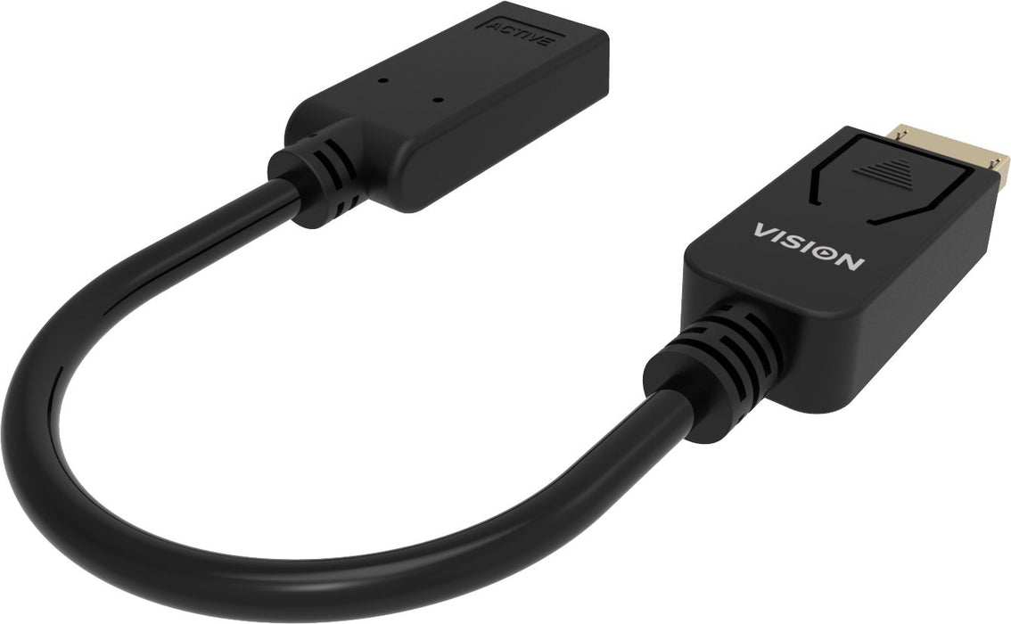 EAN 4979292000004 - Vision TC-DPHDMI/BL adaptador de cable de vídeo HDMI tipo A (Estándar) DisplayPort Negro imagen 3