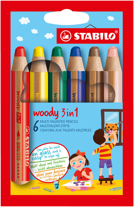 EAN 4006381117388 - STABILO Woody 3 in 1 Multicolor 6 pieza(s) imagen 1