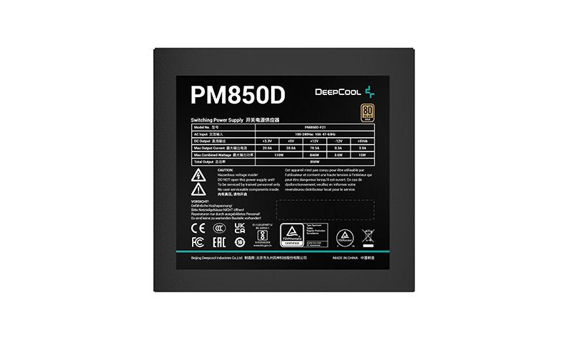 EAN 6933412701644 - DeepCool PM850D unidad de fuente de alimentación 850 W 20+4 pin ATX ATX Negro imagen 3