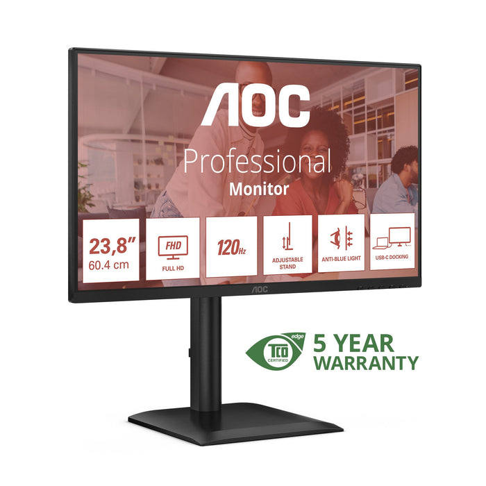 EAN 4038986142786 - AOC E4 24E4CV pantalla para PC 60,5 cm (23.8") 1920 x 1080 Pixeles Full HD LED Negro imagen 2