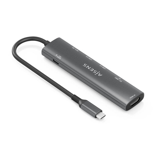EAN 8435739903162 - AISENS ASUC-7P027-GR base para portátil y replicador de puertos Alámbrico USB 3.2 Gen 1 (3.1 Gen 1) Type- imagen 2