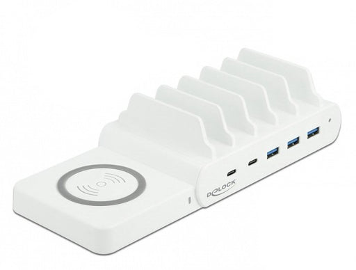 EAN 4043619414505 - DeLOCK USB and Wireless Charger 2 x USB Type-C PD + 3 x USB Type-A with 110 W Independiente Blanco imagen 1