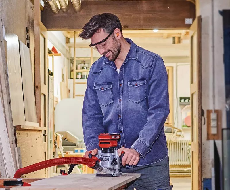 EAN 4006825664263 - Einhell 4350411 fresadora y desbastadora Negro, Rojo, Plata 10000 RPM imagen 2