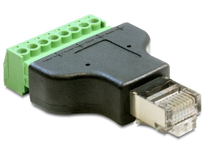 EAN 4043619653898 - DeLOCK 65389 cambiador de género para cable RJ45 8p Negro, Verde imagen 1