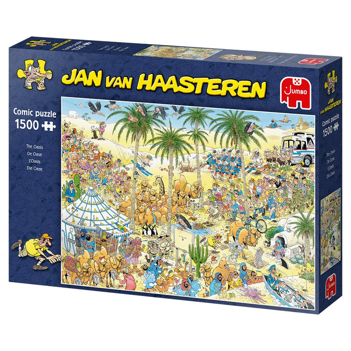 EAN 8710126190593 - Jan van Haasteren The Oasis 1500pcs Puzzle rompecabezas 1500 pieza(s) Cómics imagen 5