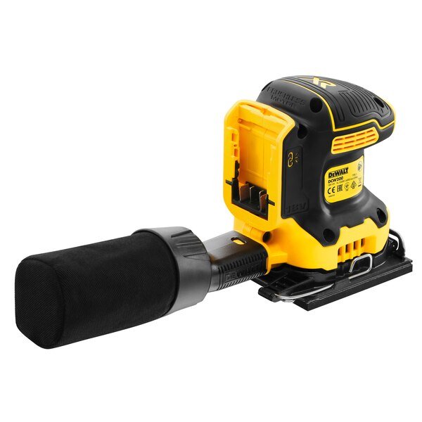 EAN 5054905284121 - DeWALT DCW200NT-XJ lijadora portátil Lijadora de hoja 13500 OPM Negro, Amarillo imagen 5