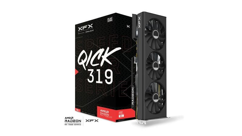 EAN 0840191502453 - XFX Speedster QICK 319 Black Edition AMD Radeon RX 7700 XT 12 GB GDDR6 imagen 11