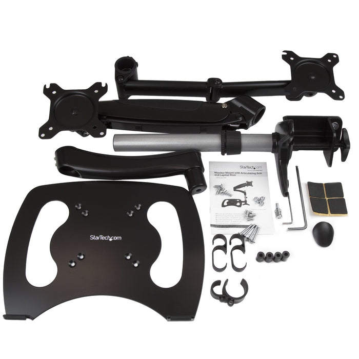 EAN 0065030864589 - StarTech.com ARMUNONB soporte para monitor 68,6 cm (27") Escritorio Aluminio, Negro imagen 7