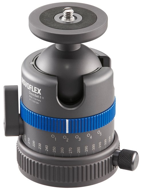EAN 4030432758404 - Novoflex CB3 II cabeza de tripode Negro, Azul Metal 1/4, 3/8" Bola (forma) imagen 1