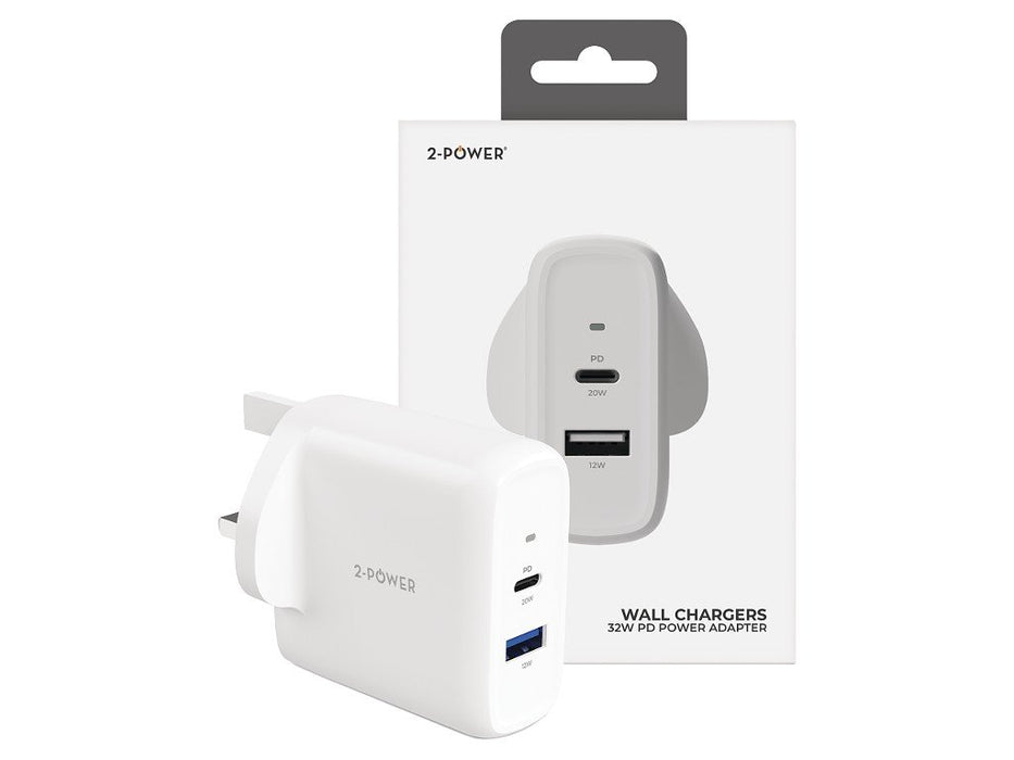 EAN 5056304398218 - 2-Power 2PWC32W02-UK cargador de dispositivo móvil Blanco imagen 4