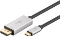 EAN 4040849601767 - Goobay 60176 adaptador de cable de vídeo 2 m USB Tipo C DisplayPort Negro, Plata imagen 2