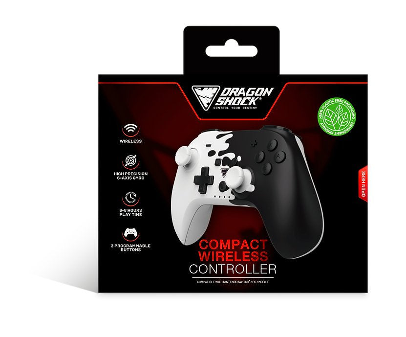 EAN 5425025593873 - Dragonshock PopTop Compact Negro, Blanco Bluetooth Gamepad Nintendo Switch imagen 5