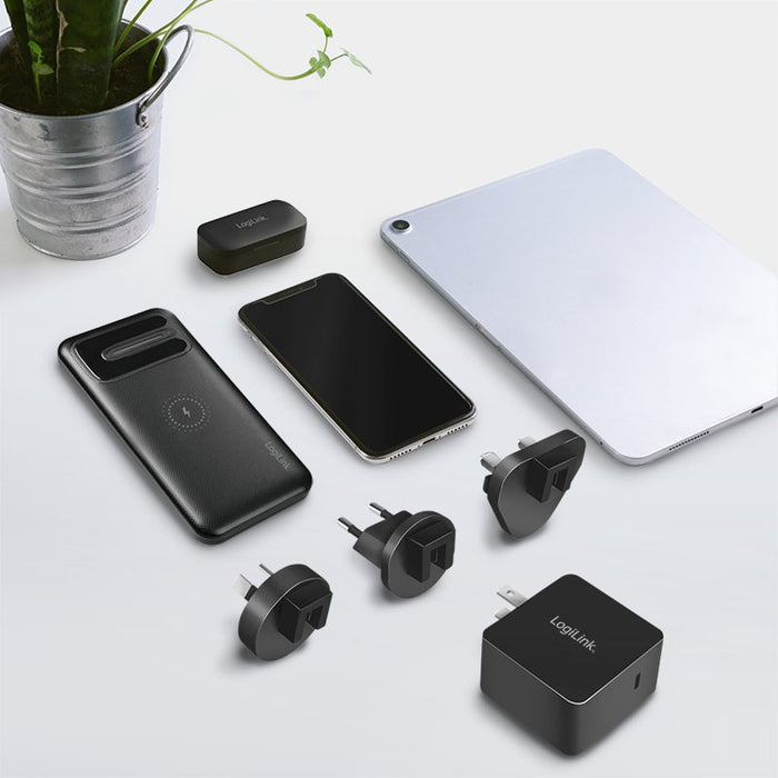 EAN 4052792069723 - LogiLink PA0302 cargador de dispositivo móvil Universal Negro Corriente alterna Carga rápida Interior imagen 6