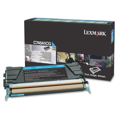 EAN 0734646319751 - Lexmark C746A1CG cartucho de tóner 1 pieza(s) Original Cian imagen 1