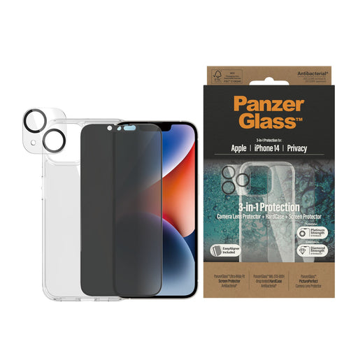 EAN 5711724504013 - PanzerGlass ® Privacy 3-in-1 Pack iPhone 14 Protector de pantalla Apple 1 pieza(s) imagen 2