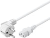 EAN 4040849951411 - Goobay 95141 cable de transmisión Blanco 3 m Enchufe tipo F IEC C13 imagen 2