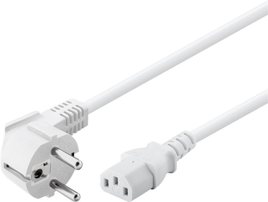 EAN 4040849951411 - Goobay 95141 cable de transmisión Blanco 3 m Enchufe tipo F IEC C13 imagen 2