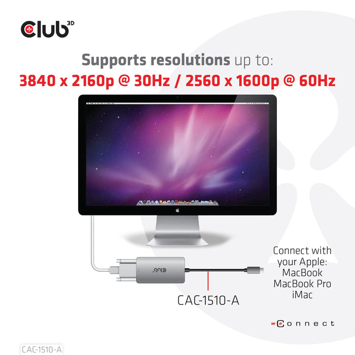 EAN 8719214471651 - CLUB3D CAC-1510-A adaptador de cable de vídeo 0,25 m USB Tipo C DVI Gris imagen 7
