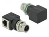 EAN 4043619663163 - DeLOCK 66316 cambiador de género para cable M12 RJ45 Negro imagen 1